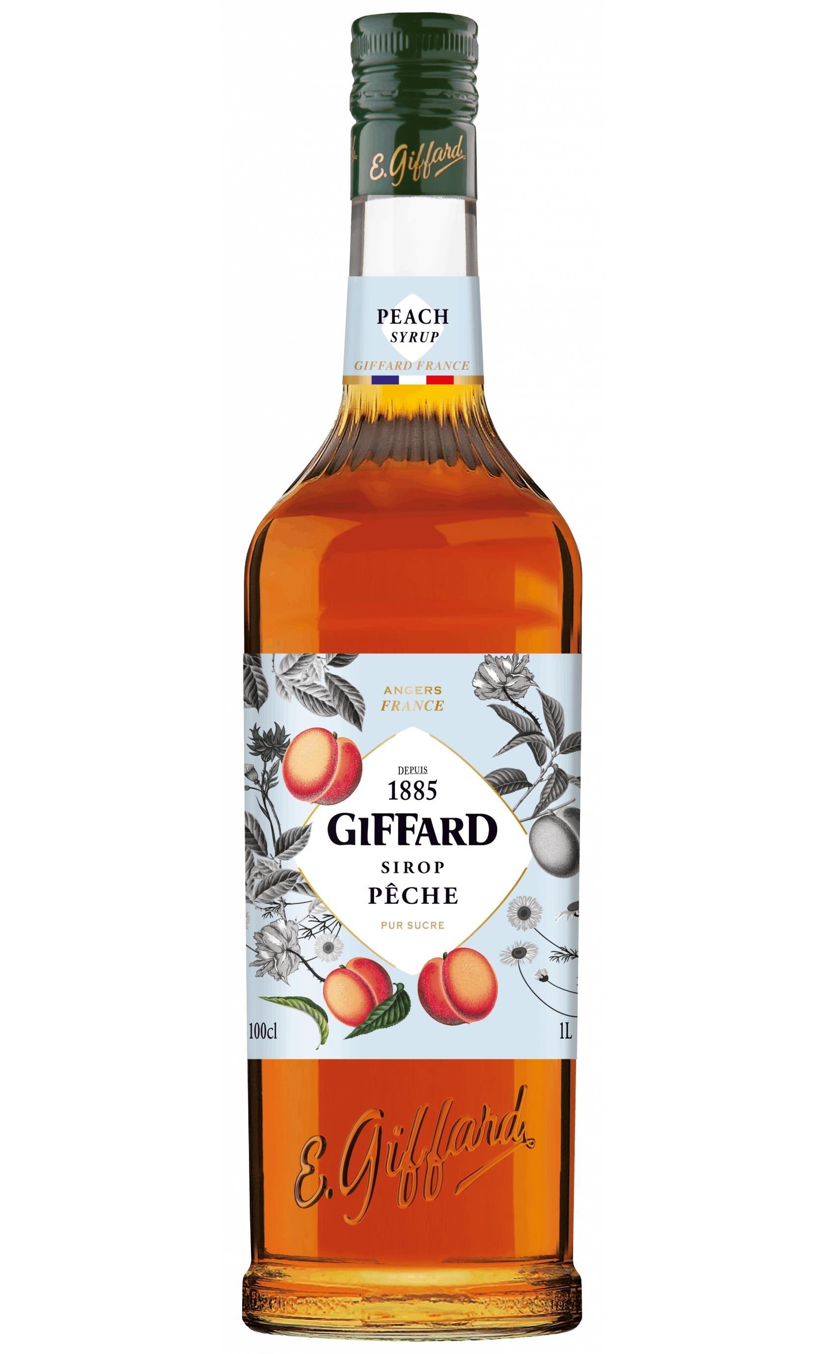 SIROPE TE MELOCOTON GIFFARD 100 ml.