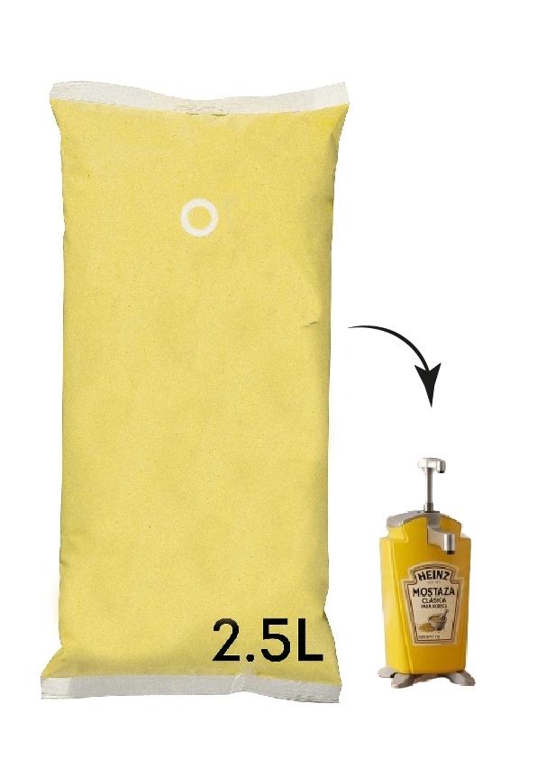 MOSTAZA HEINZ  BOLSA 2,5L ( CAJA DE 3 BOLSAS)